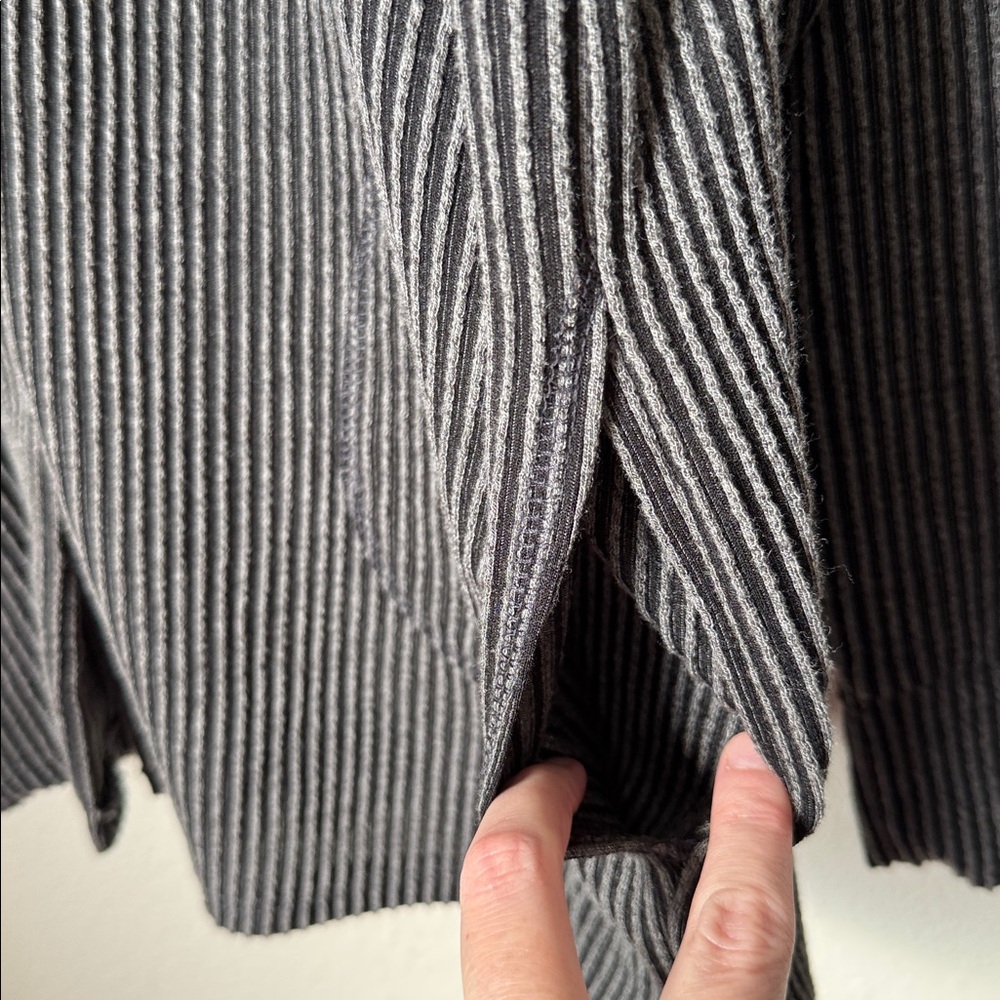 7th Ray Dark Gray Shacket Button Down - image 4